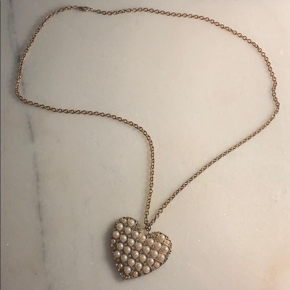 Long heart necklace